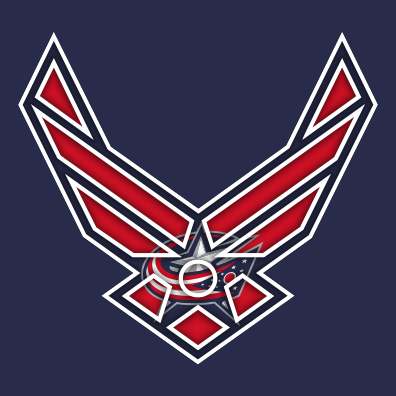 Airforce Columbus Blue Jackets Logo vinyl decal